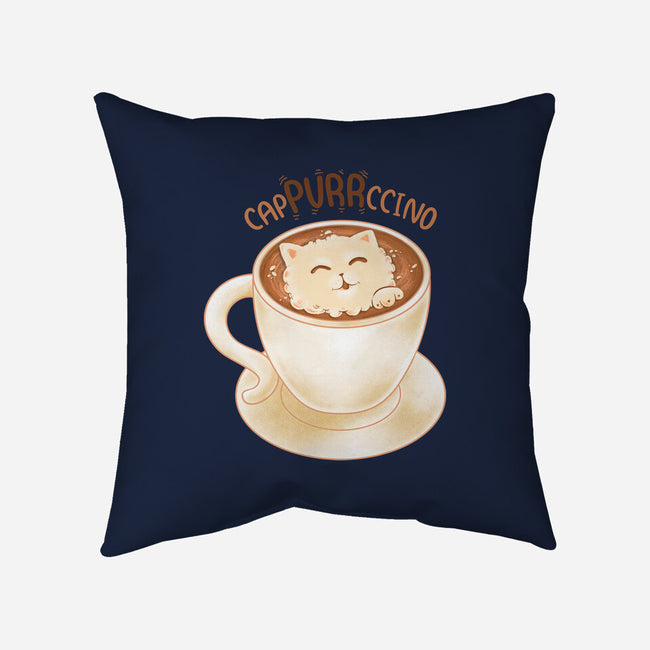 CaPURRRccino-None-Removable Cover-Throw Pillow-Umberto Vicente