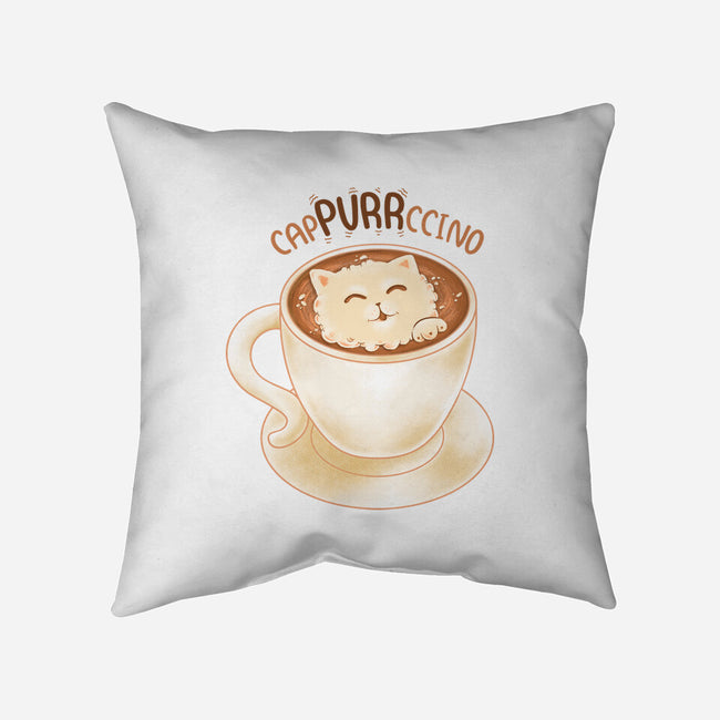 CaPURRRccino-None-Removable Cover-Throw Pillow-Umberto Vicente