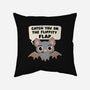 The Flippity Flap-None-Removable Cover-Throw Pillow-Weird & Punderful