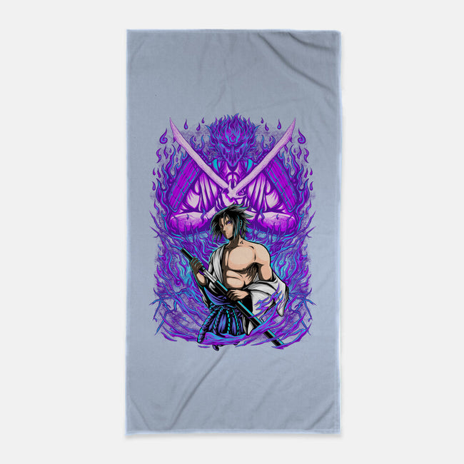 Purple Susanoo-None-Beach-Towel-alanside