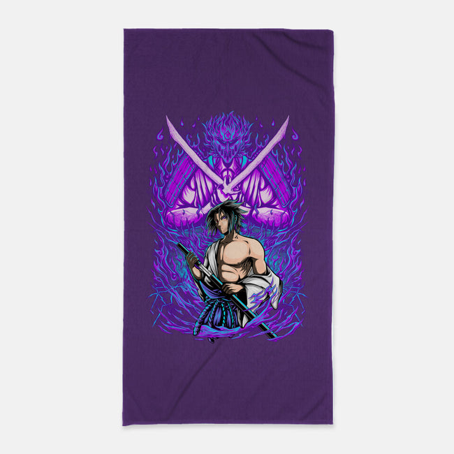 Purple Susanoo-None-Beach-Towel-alanside