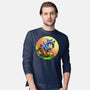 Dog Run Fast-Mens-Long Sleeved-Tee-nickzzarto