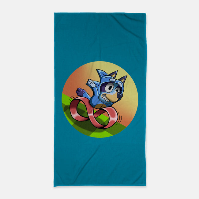 Dog Run Fast-None-Beach-Towel-nickzzarto