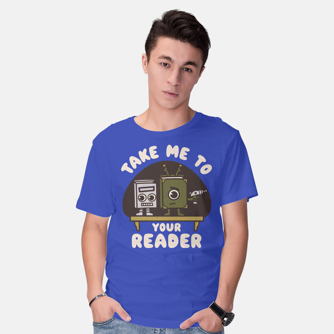 Take Me To Your Reader-Mens-Basic-Tee-Weird & Punderful