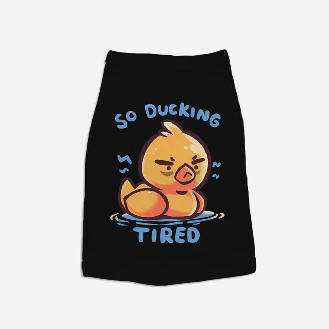 Ducking Tired-Cat-Basic-Pet Tank-TechraNova