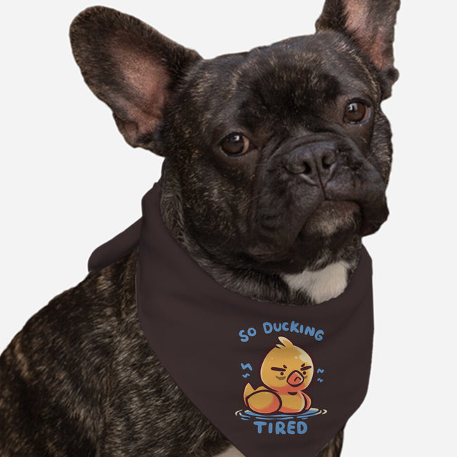 Ducking Tired-Dog-Bandana-Pet Collar-TechraNova