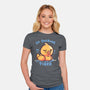 Ducking Tired-Womens-Fitted-Tee-TechraNova