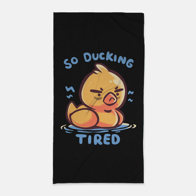 Ducking Tired-None-Beach-Towel-TechraNova