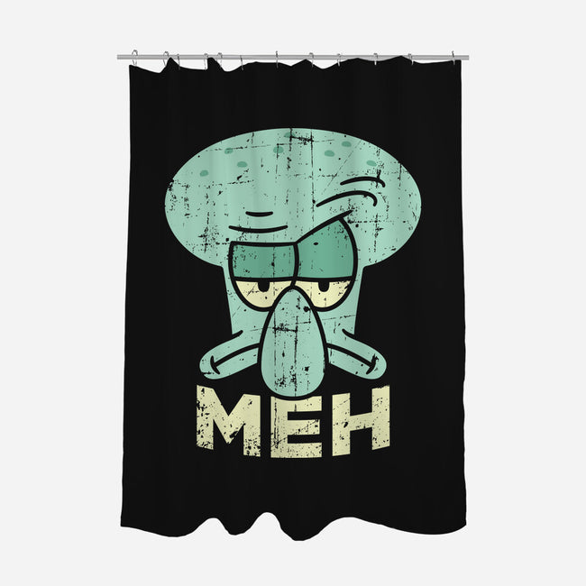 Squid Meh-None-Polyester-Shower Curtain-Xentee