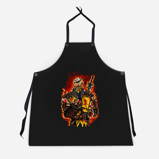 The Mortal Fighter-Unisex-Kitchen-Apron-Conjura Geek