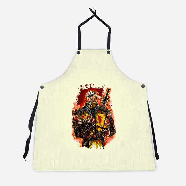 The Mortal Fighter-Unisex-Kitchen-Apron-Conjura Geek