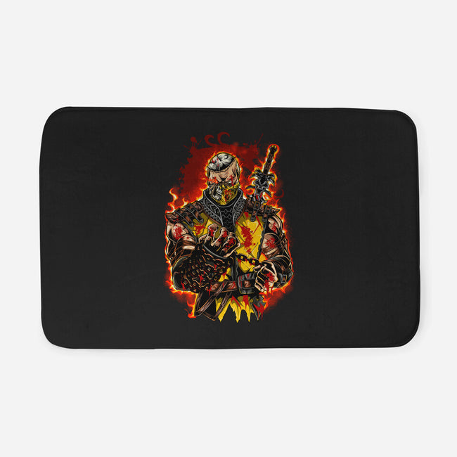 The Mortal Fighter-None-Memory Foam-Bath Mat-Conjura Geek