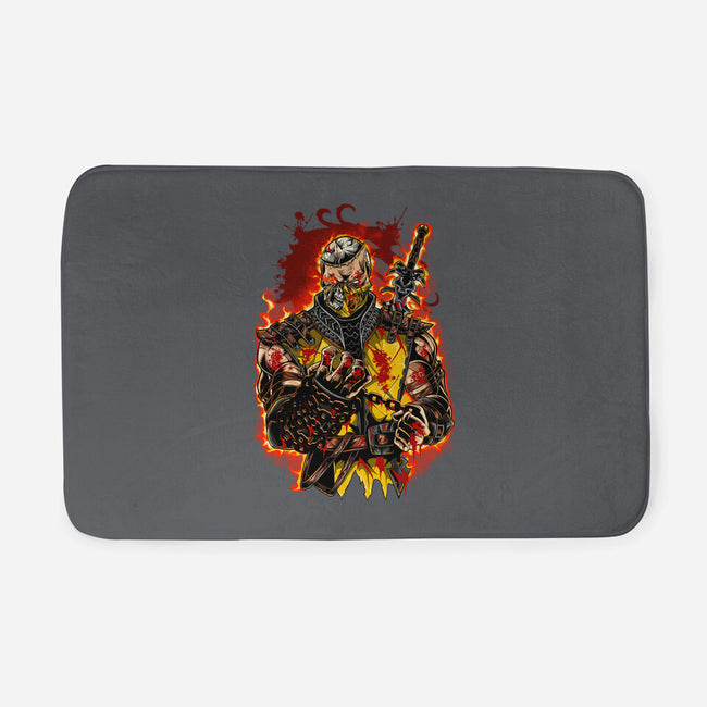 The Mortal Fighter-None-Memory Foam-Bath Mat-Conjura Geek