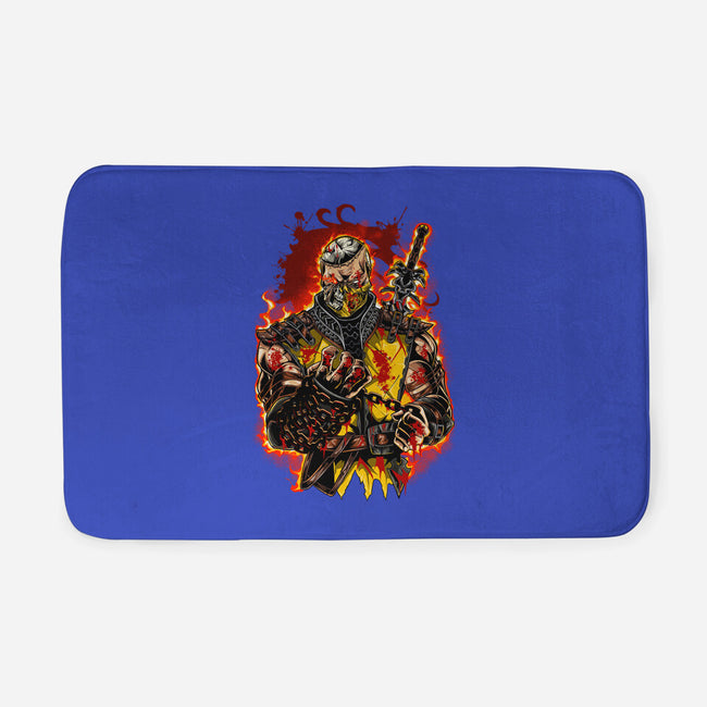 The Mortal Fighter-None-Memory Foam-Bath Mat-Conjura Geek