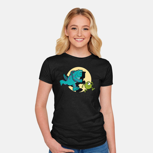 Monsters Adventures-Womens-Fitted-Tee-jasesa