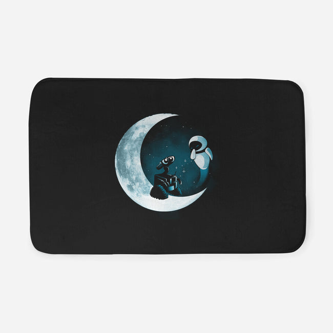 Love Robot Moon-None-Memory Foam-Bath Mat-Vallina84