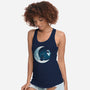 Love Robot Moon-Womens-Racerback-Tank-Vallina84