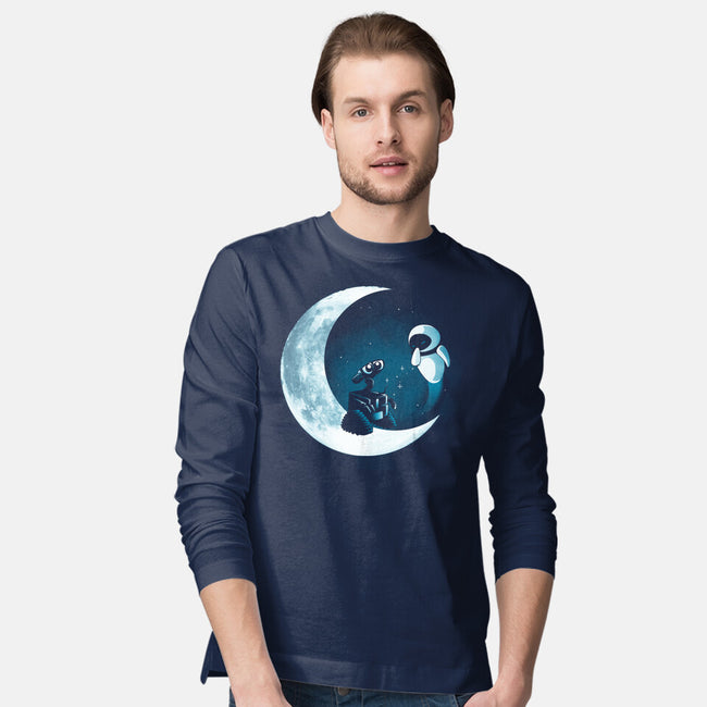 Love Robot Moon-Mens-Long Sleeved-Tee-Vallina84