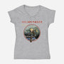 Hylian Maiden-Womens-V-Neck-Tee-retrodivision