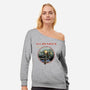 Hylian Maiden-Womens-Off Shoulder-Sweatshirt-retrodivision