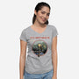 Hylian Maiden-Womens-V-Neck-Tee-retrodivision