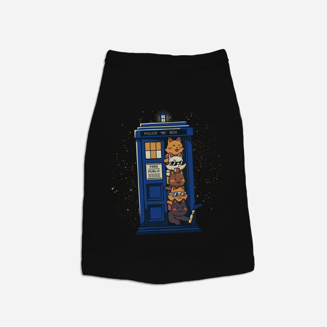 Tardis Cats-Dog-Basic-Pet Tank-tobefonseca