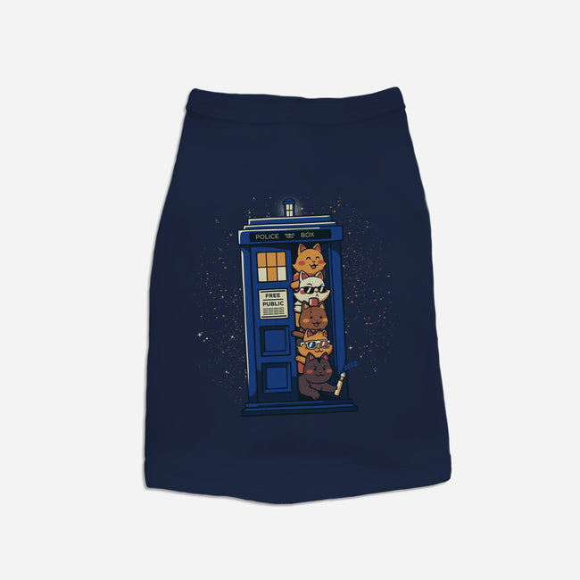 Tardis Cats-Dog-Basic-Pet Tank-tobefonseca