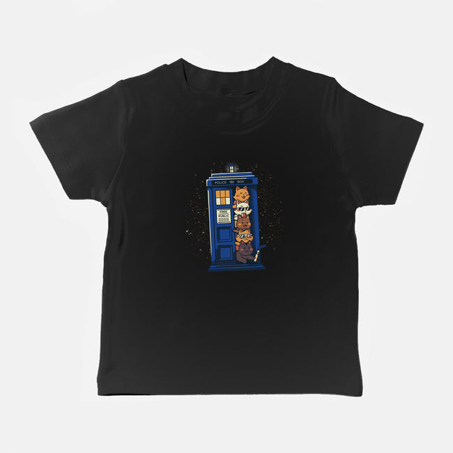 Tardis Cats-Baby-Basic-Tee-tobefonseca