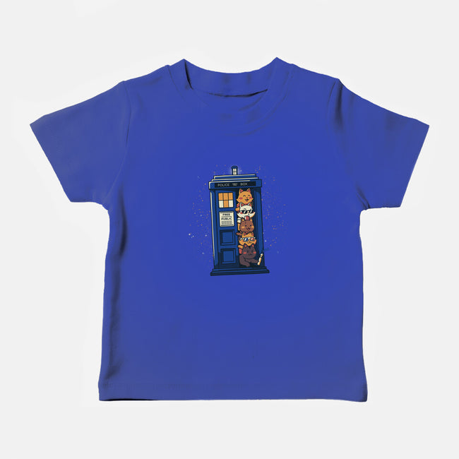 Tardis Cats-Baby-Basic-Tee-tobefonseca