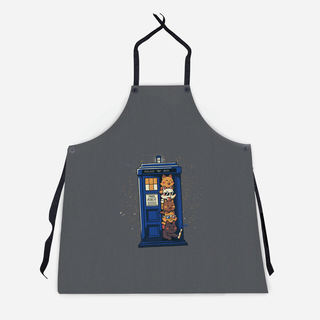 Tardis Cats-Unisex-Kitchen-Apron-tobefonseca