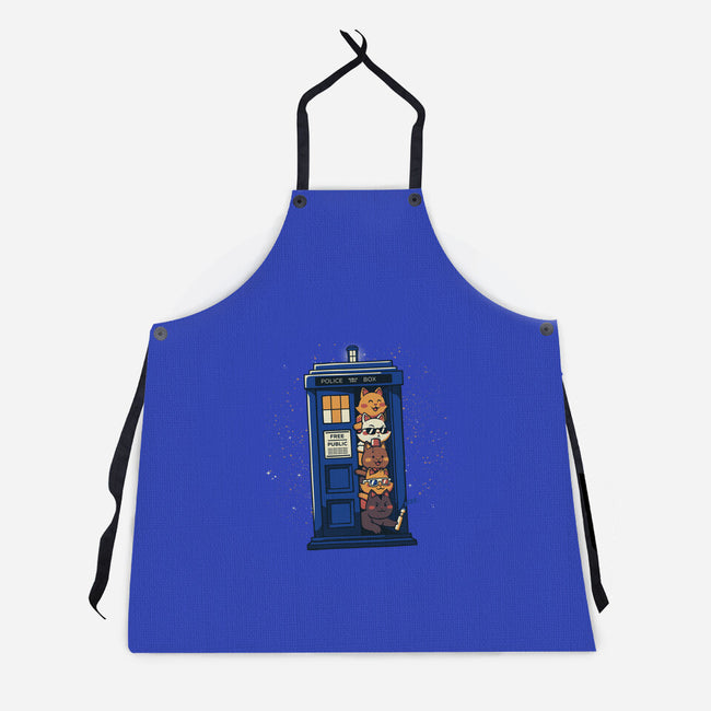 Tardis Cats-Unisex-Kitchen-Apron-tobefonseca