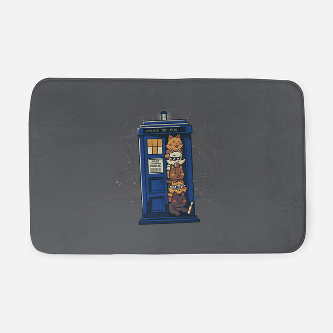 Tardis Cats-None-Memory Foam-Bath Mat-tobefonseca