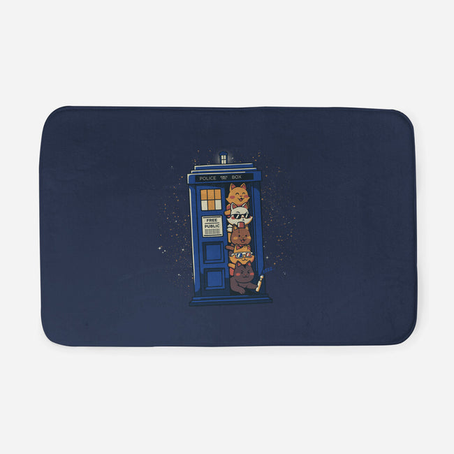 Tardis Cats-None-Memory Foam-Bath Mat-tobefonseca