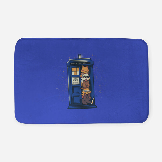 Tardis Cats-None-Memory Foam-Bath Mat-tobefonseca