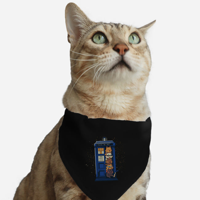 Tardis Cats-Cat-Adjustable-Pet Collar-tobefonseca