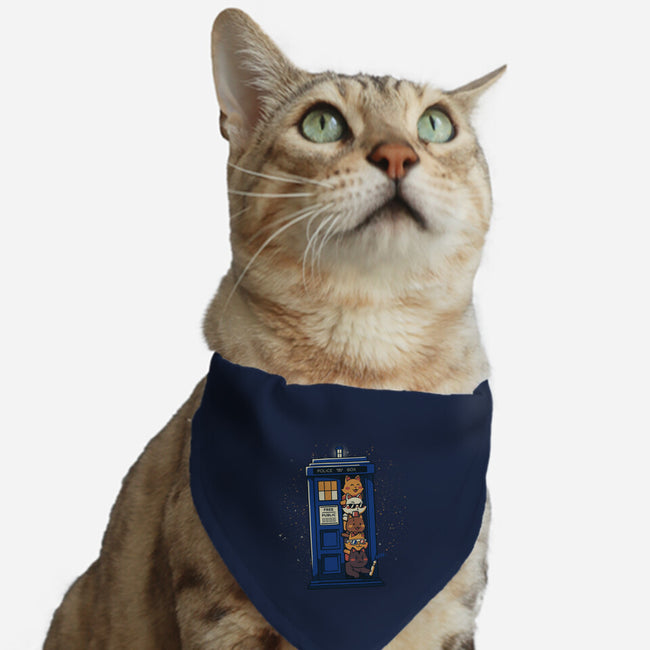 Tardis Cats-Cat-Adjustable-Pet Collar-tobefonseca