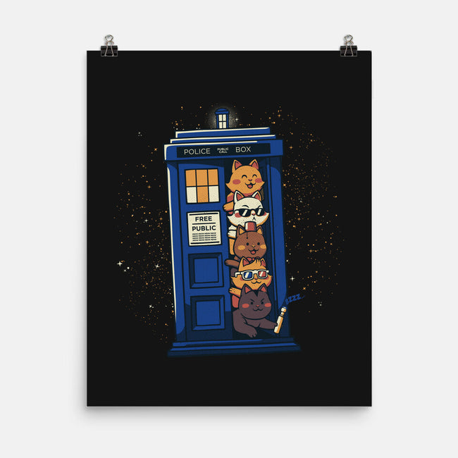 Tardis Cats-None-Matte-Poster-tobefonseca