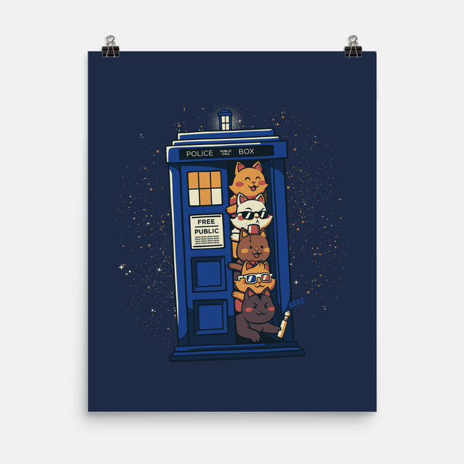 Tardis Cats-None-Matte-Poster-tobefonseca