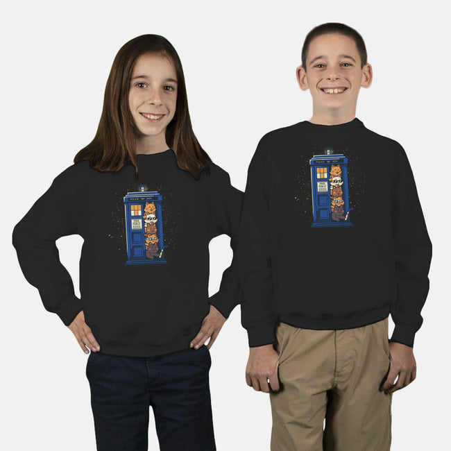 Tardis Cats-Youth-Crew Neck-Sweatshirt-tobefonseca