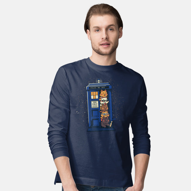 Tardis Cats-Mens-Long Sleeved-Tee-tobefonseca