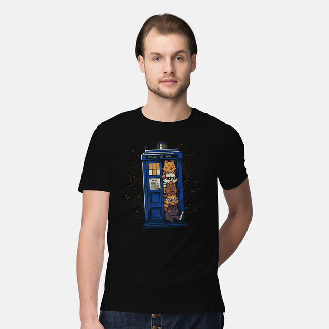 Tardis Cats-Mens-Premium-Tee-tobefonseca