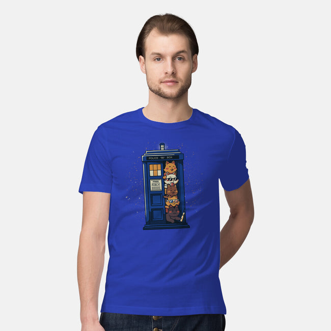 Tardis Cats-Mens-Premium-Tee-tobefonseca