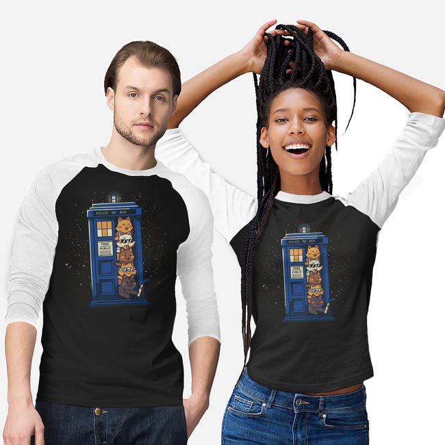 Tardis Cats-Unisex-Baseball-Tee-tobefonseca