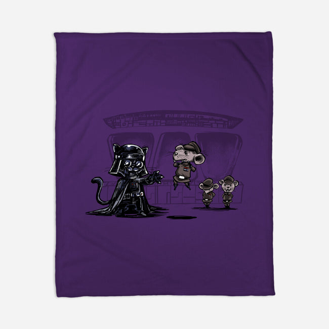 Cat Vader-None-Fleece-Blanket-zascanauta