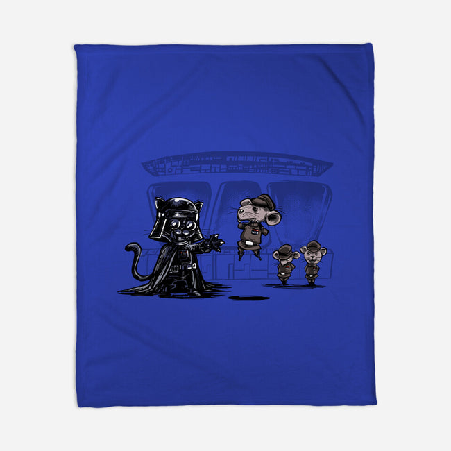 Cat Vader-None-Fleece-Blanket-zascanauta