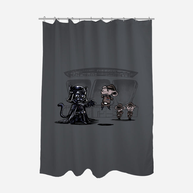 Cat Vader-None-Polyester-Shower Curtain-zascanauta