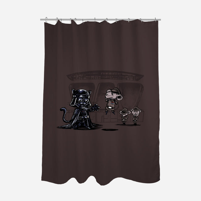 Cat Vader-None-Polyester-Shower Curtain-zascanauta