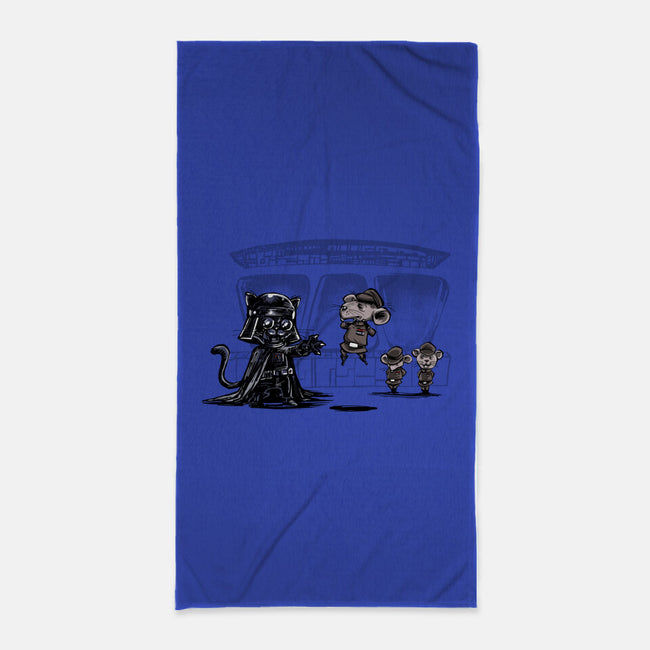 Cat Vader-None-Beach-Towel-zascanauta