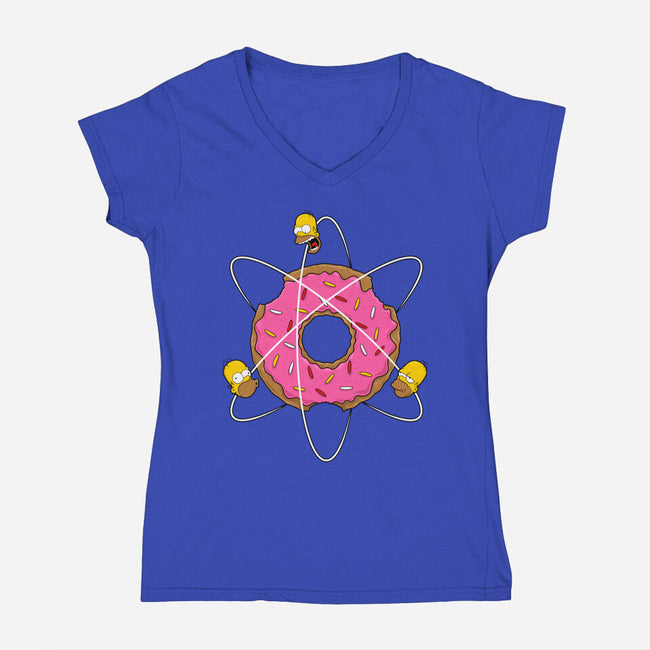 Homer's Science-Womens-V-Neck-Tee-Umberto Vicente