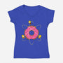 Homer's Science-Womens-V-Neck-Tee-Umberto Vicente